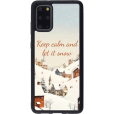 Coque Samsung Galaxy S20+ - Silicone rigide noir Winter 25 Winter Keep calm and let it snow