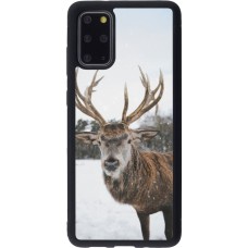 Coque Samsung Galaxy S20+ - Silicone rigide noir Winter 25 Winter reindeer