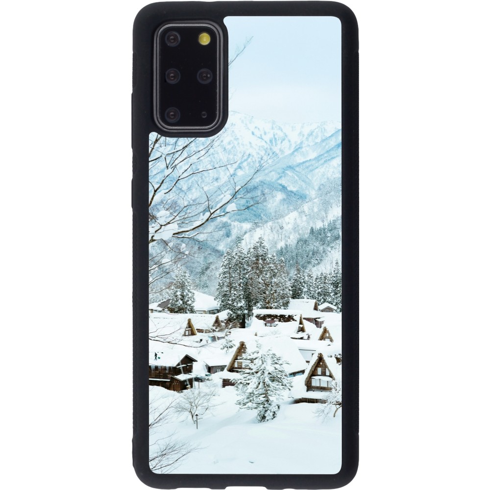 Samsung Galaxy S20+ Case Hülle - Silikon schwarz Winter 25 Winter snowy landscape