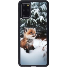 Samsung Galaxy S20+ Case Hülle - Silikon schwarz Weihnachten 2023 Fuechslein Tanne