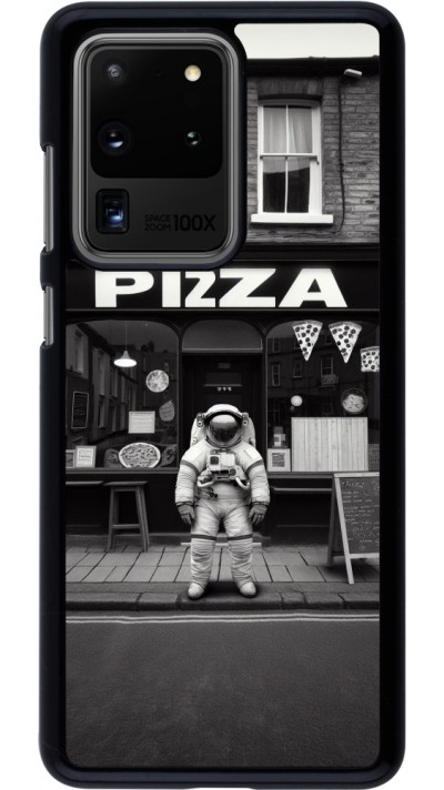 Coque Samsung Galaxy S20 Ultra - Astronaute devant une Pizzeria