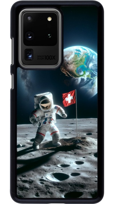 Samsung Galaxy S20 Ultra Case Hülle - Astro Schweiz auf dem Mond