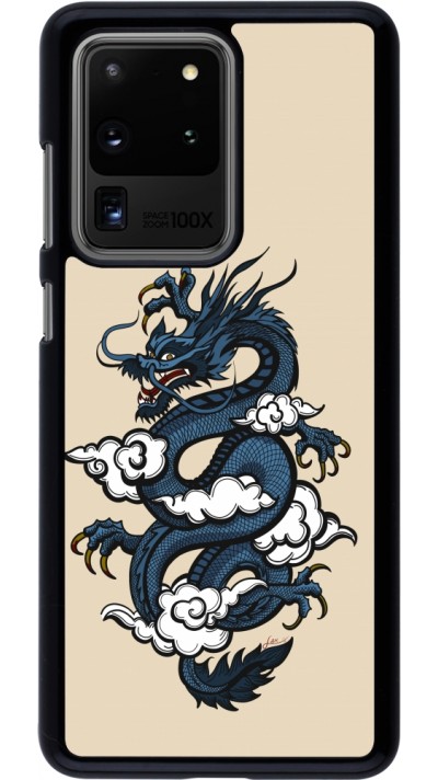 Samsung Galaxy S20 Ultra Case Hülle - Blue Dragon Tattoo