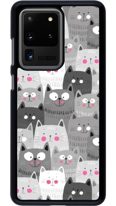 Coque Samsung Galaxy S20 Ultra - Chats gris troupeau