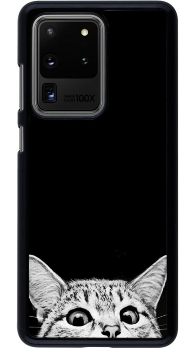 Coque Samsung Galaxy S20 Ultra - Cat Looking Up Black