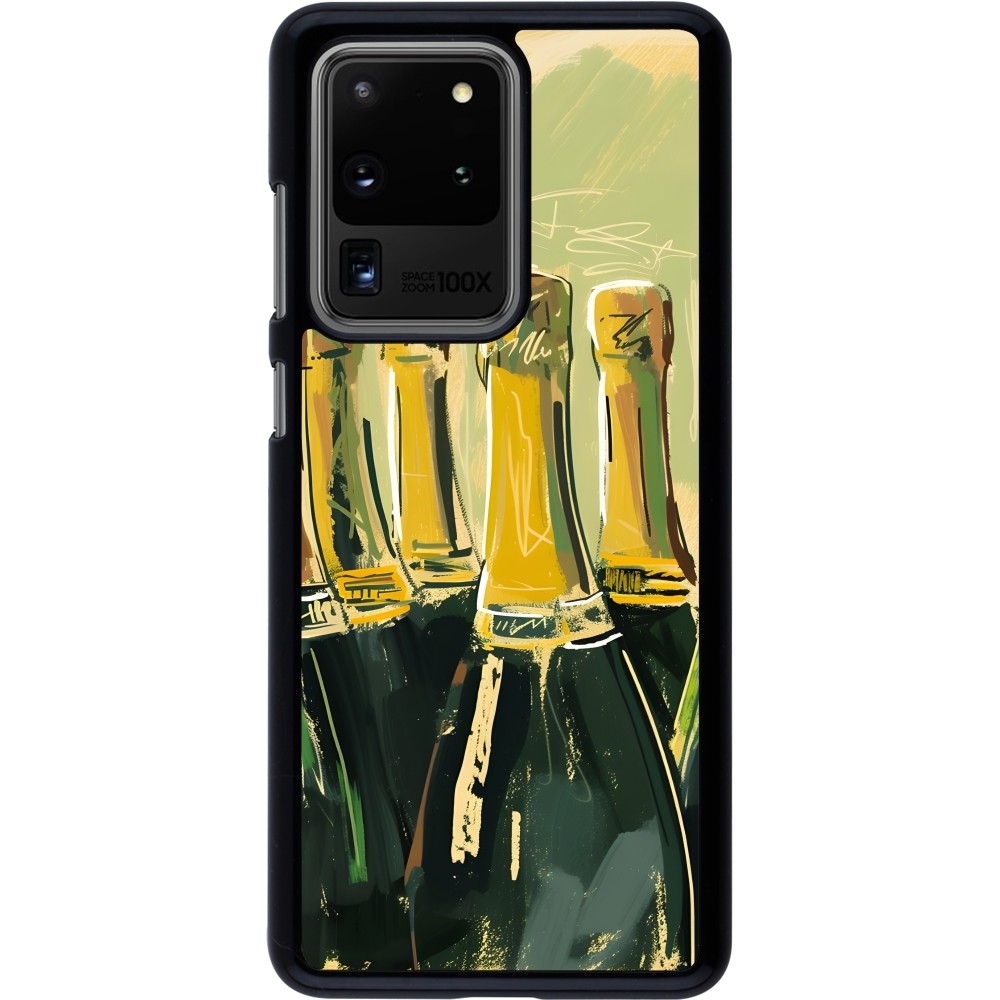 Samsung Galaxy S20 Ultra Case Hülle - Champagne Malerei