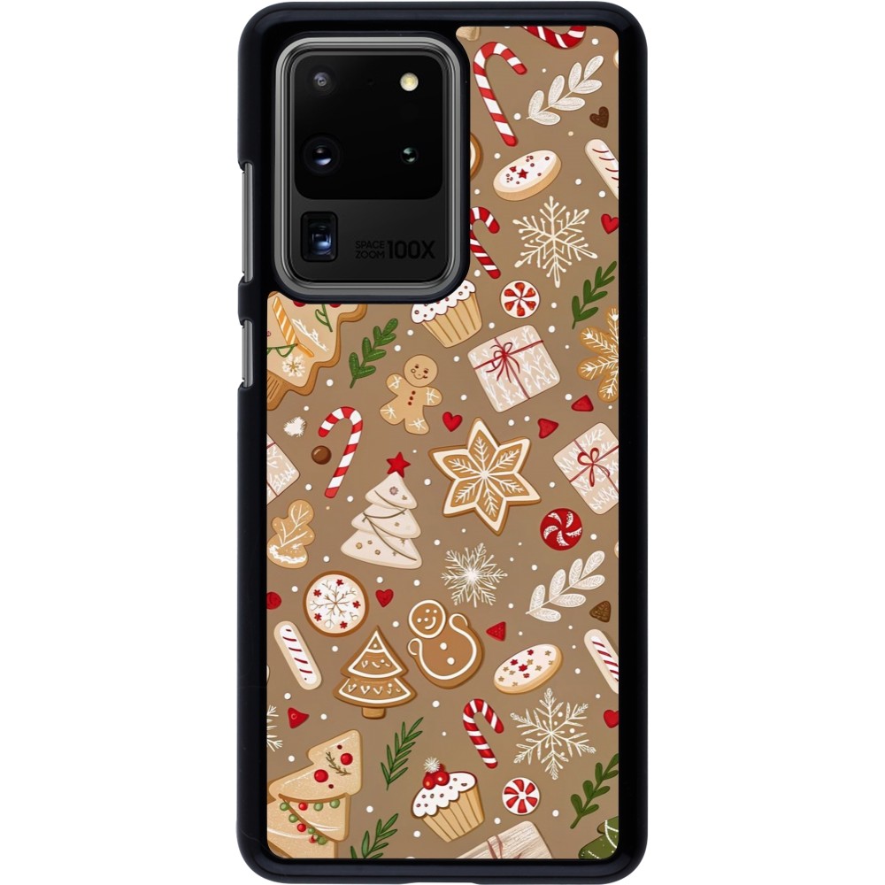 Coque Samsung Galaxy S20 Ultra - Christmas 25 Pattern Ginger Cookie