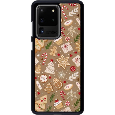Samsung Galaxy S20 Ultra Case Hülle - Christmas 25 Pattern Ginger Cookie