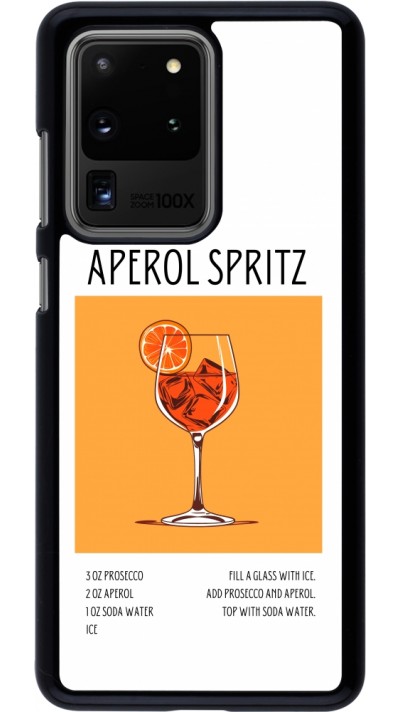 Samsung Galaxy S20 Ultra Case Hülle - Cocktail Rezept Aperol Spritz