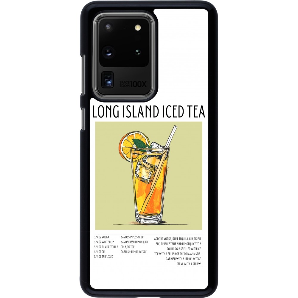 Samsung Galaxy S20 Ultra Case Hülle - Cocktail Rezept Long Island Ice Tea