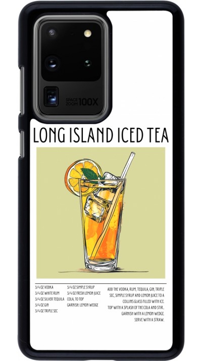 Coque Samsung Galaxy S20 Ultra - Cocktail recette Long Island Ice Tea