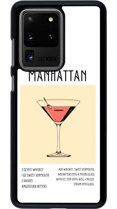 Samsung Galaxy S20 Ultra Case Hülle - Cocktail Rezept Manhattan
