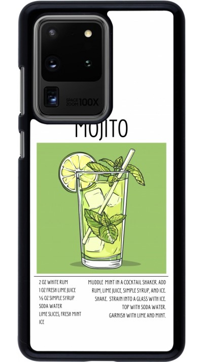 Samsung Galaxy S20 Ultra Case Hülle - Cocktail Rezept Mojito