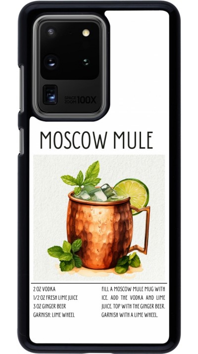 Samsung Galaxy S20 Ultra Case Hülle - Cocktail Rezept Moscow Mule