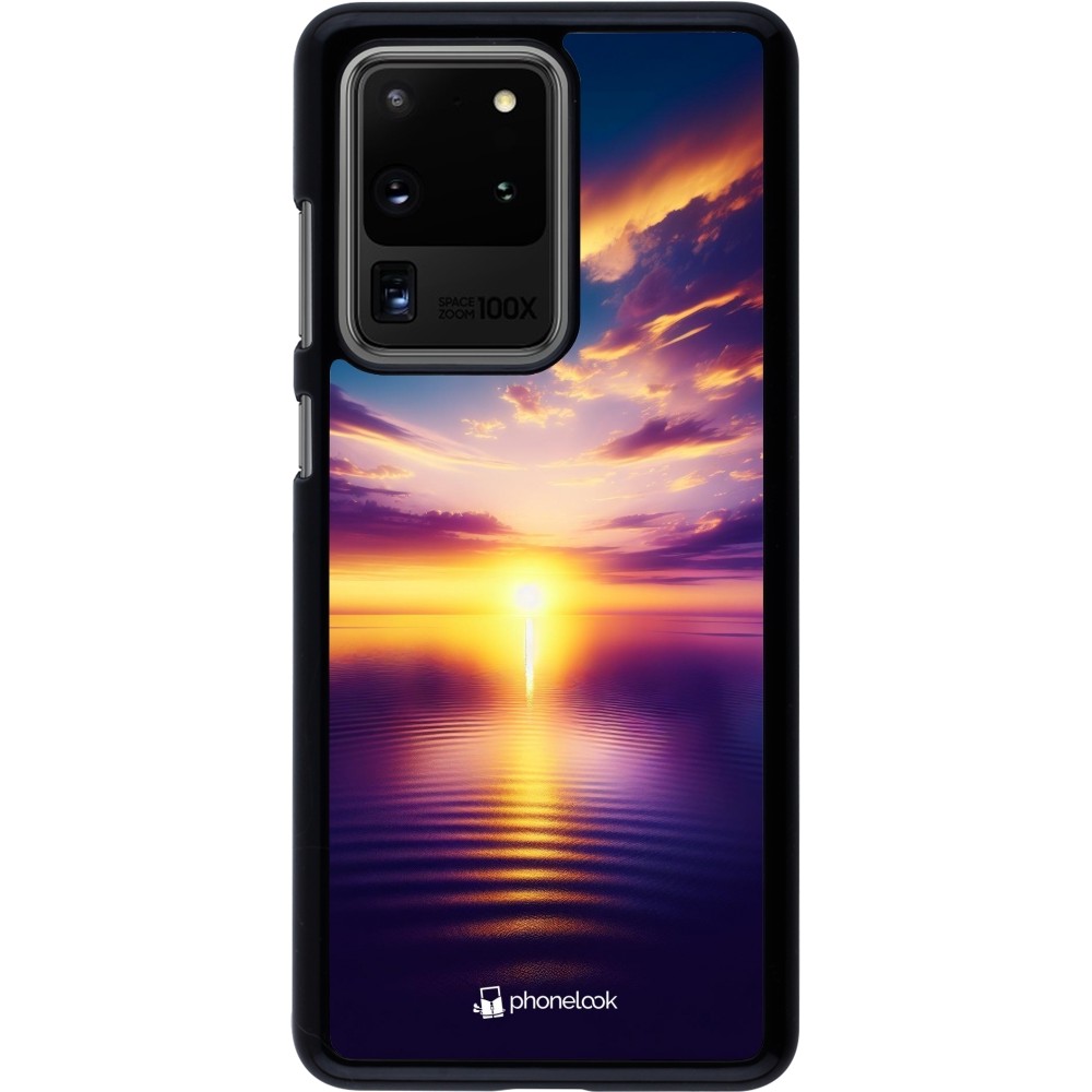 Samsung Galaxy S20 Ultra Case Hülle - Sonnenuntergang gelb violett