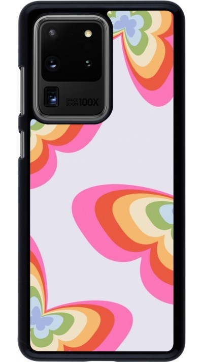 Samsung Galaxy S20 Ultra Case Hülle - Easter 2024 rainbow butterflies