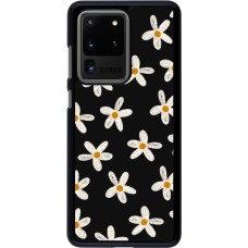 Samsung Galaxy S20 Ultra Case Hülle - Easter 2024 white on black flower