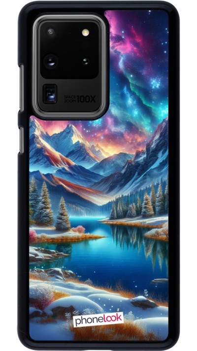 Samsung Galaxy S20 Ultra Case Hülle - Fantasiebergsee Himmel Sterne
