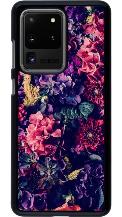Hülle Samsung Galaxy S20 Ultra - Flowers Dark