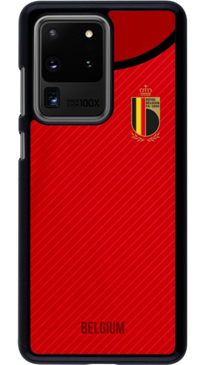 Coque Samsung Galaxy S20 Ultra - Maillot de football Belgique 2022 personnalisable