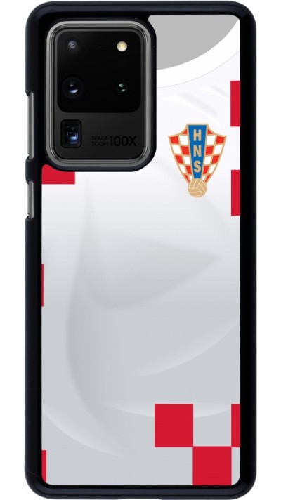 Coque Samsung Galaxy S20 Ultra - Maillot de football Croatie 2022 personnalisable
