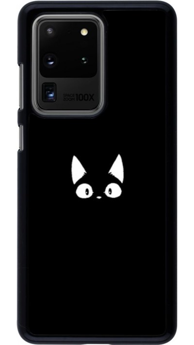 Hülle Samsung Galaxy S20 Ultra - Funny cat on black