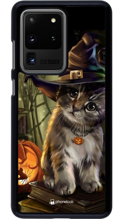 Hülle Samsung Galaxy S20 Ultra - Halloween 21 Witch cat
