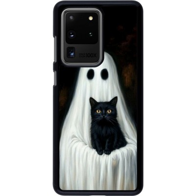 Coque Samsung Galaxy S20 Ultra - Halloween 2025 Ghost with black cat