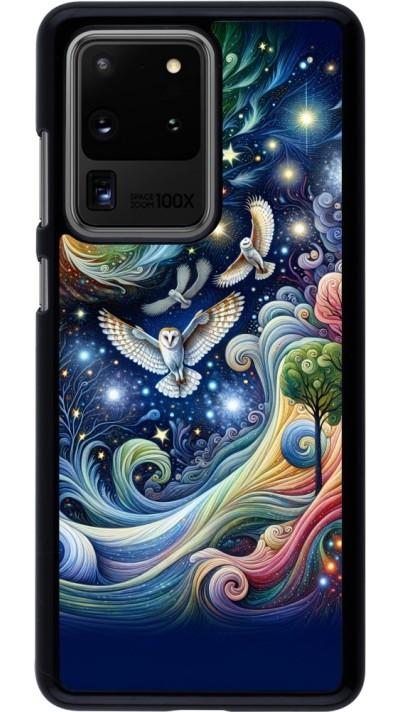 Coque Samsung Galaxy S20 Ultra - hibou volant floral