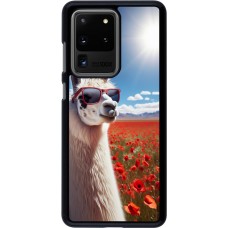 Samsung Galaxy S20 Ultra Case Hülle - Lama Chic in Mohnblume