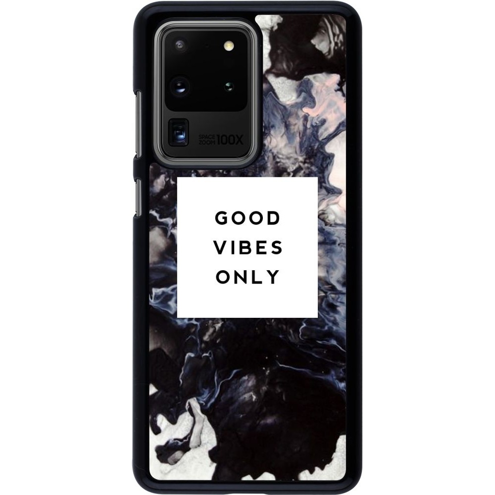 Coque Samsung Galaxy S20 Ultra - Marble Good Vibes Only