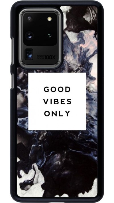 Coque Samsung Galaxy S20 Ultra - Marble Good Vibes Only