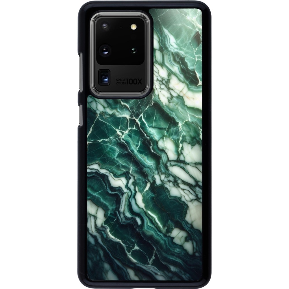 Samsung Galaxy S20 Ultra Case Hülle - Majestätischer grüner Marmor
