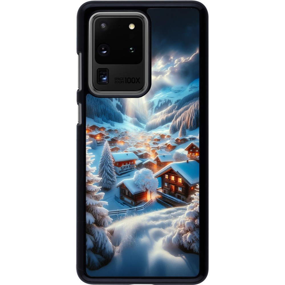 Samsung Galaxy S20 Ultra Case Hülle - Berg Schnee Licht