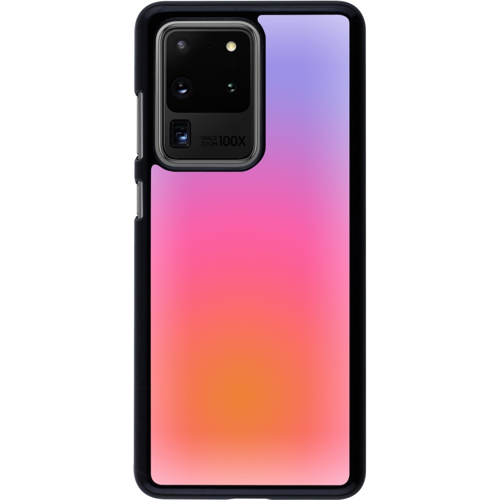 Samsung Galaxy S20 Ultra Case Hülle - Orange Pink Blue Gradient