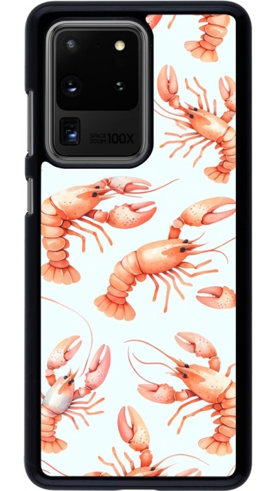 Samsung Galaxy S20 Ultra Case Hülle - Muster von pastellfarbenen Hummern