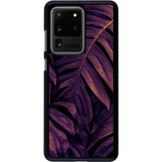 Samsung Galaxy S20 Ultra Case Hülle - Purple Light Leaves