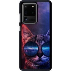 Coque Samsung Galaxy S20 Ultra - Red Blue Cat Glasses