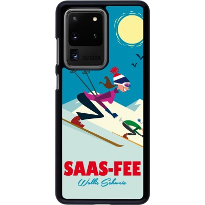Samsung Galaxy S20 Ultra Case Hülle - Saas-Fee Ski Downhill
