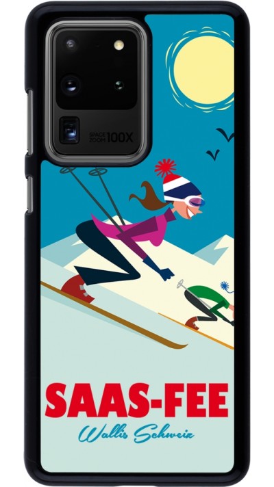 Samsung Galaxy S20 Ultra Case Hülle - Saas-Fee Ski Downhill