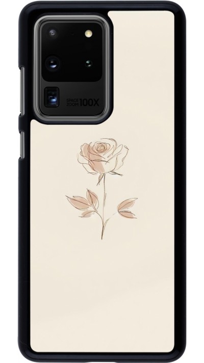 Samsung Galaxy S20 Ultra Case Hülle - Rosa Sand Minimalistisch