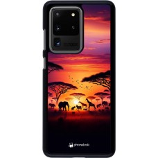 Samsung Galaxy S20 Ultra Case Hülle - Safari Sonnenuntergang Wildtiere