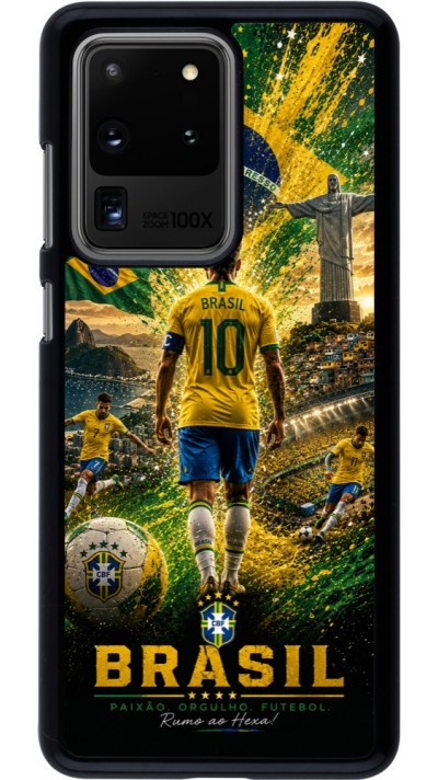 Coque Samsung Galaxy S20 Ultra - Football Bre?sil splash 2026