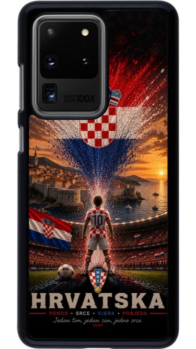 Coque Samsung Galaxy S20 Ultra - Football Croatie splash 2026