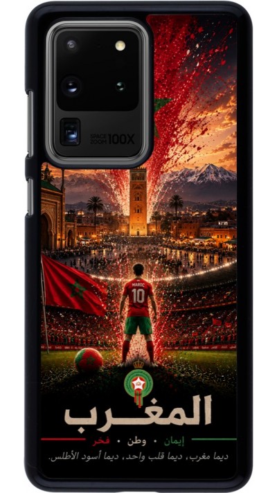 Coque Samsung Galaxy S20 Ultra - Football Maroc splash 2026