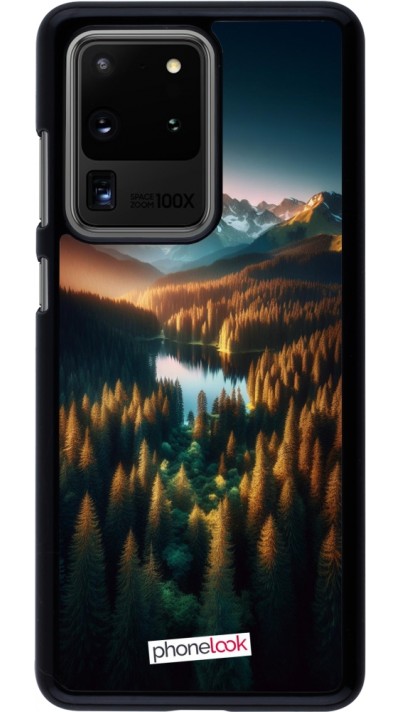 Samsung Galaxy S20 Ultra Case Hülle - Sonnenuntergang Waldsee