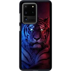 Hülle Samsung Galaxy S20 Ultra - Tiger Blue Red