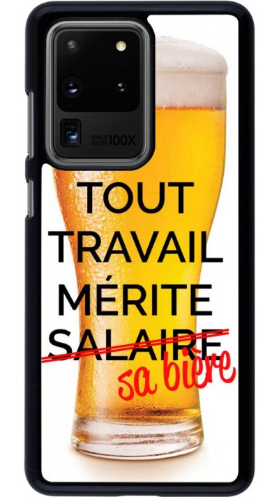 Coque Samsung Galaxy S20 Ultra - Tout travail mérite sa bière