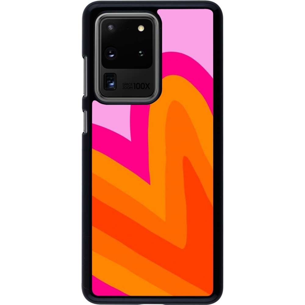 Samsung Galaxy S20 Ultra Case Hülle - Valentine 2024 heart gradient