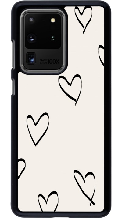 Coque Samsung Galaxy S20 Ultra - Valentine 2023 minimalist hearts